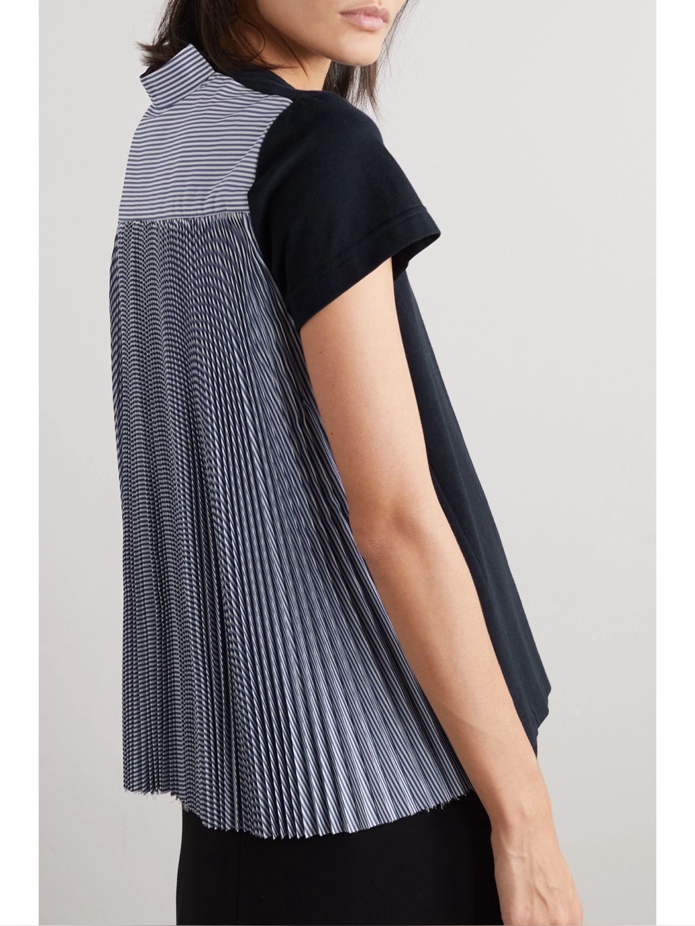 Sacai | Navy and White Combo Tee, 2